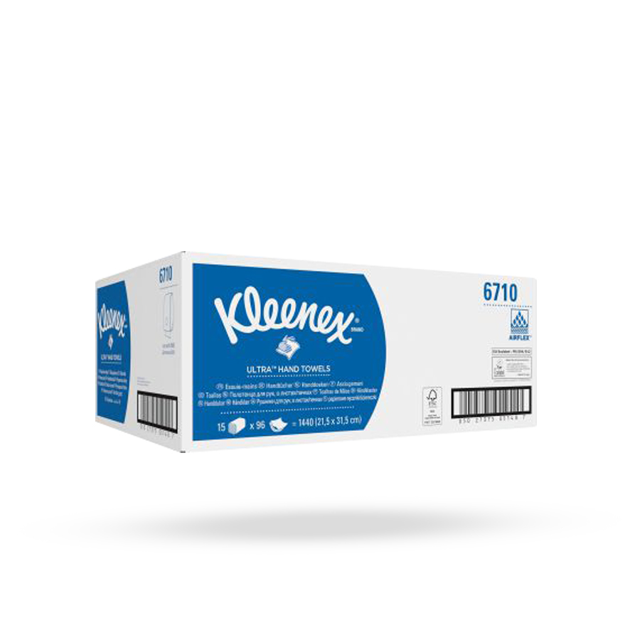 Papírové ručníky Kleenex Ultra bílá | 15 x 96 ručníků