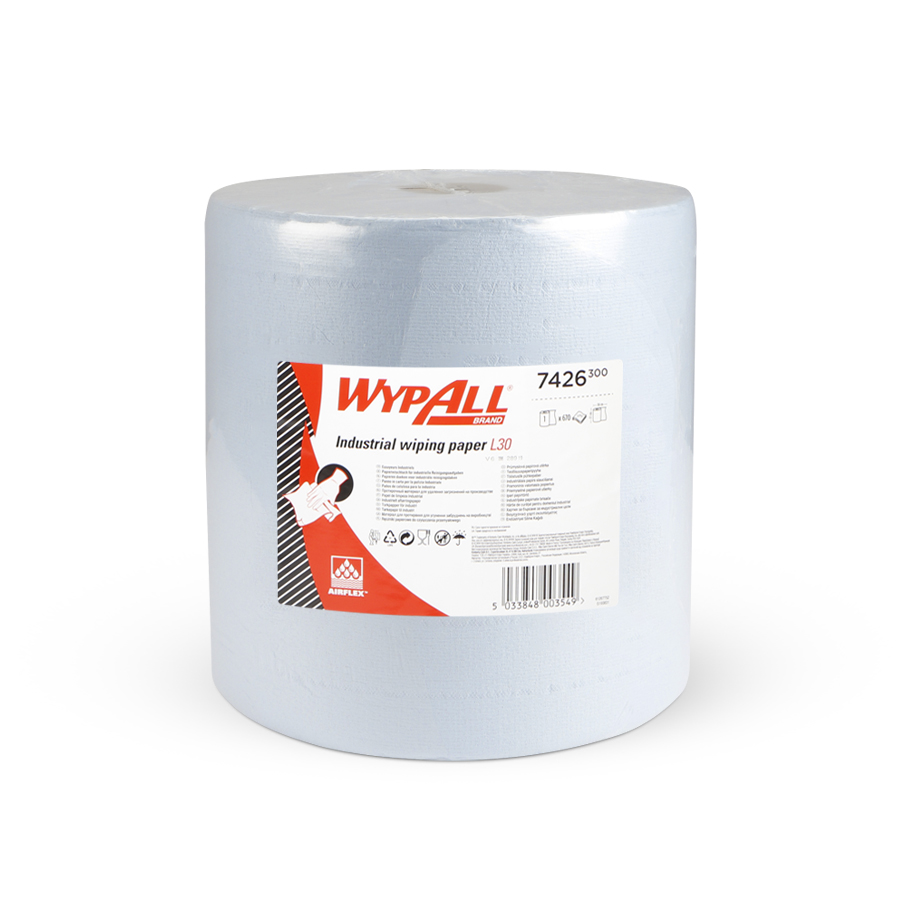 Papírové utěrky WypAll L30 modrá | 1 x 670 útržků