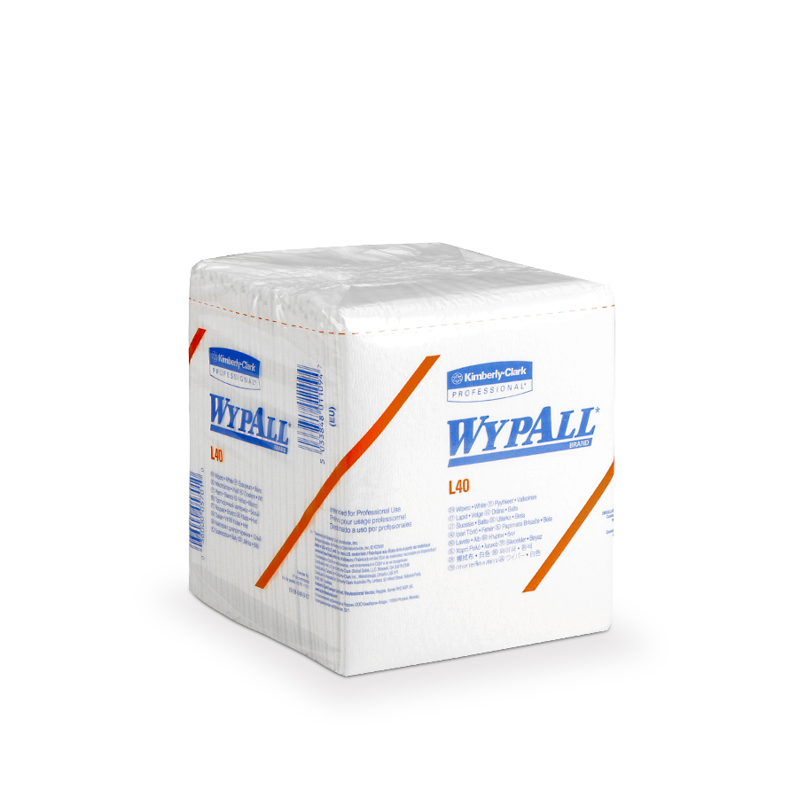 Papírové utěrky WypAll L40 bílá | 18 x 56 utěrek