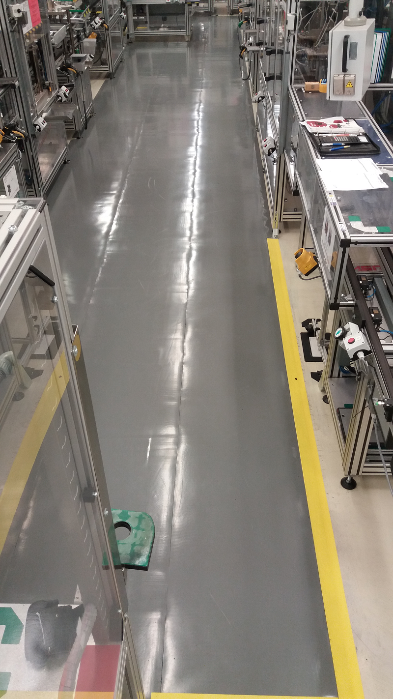 Rohož ARIOSO CLEAN, 0,9 x 18 m, šedá