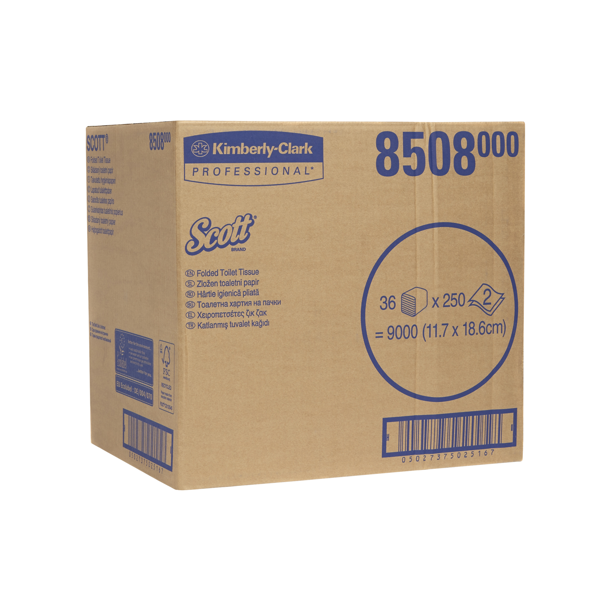 Toaletní papír Scott 8508 | 36 x 250 útržků