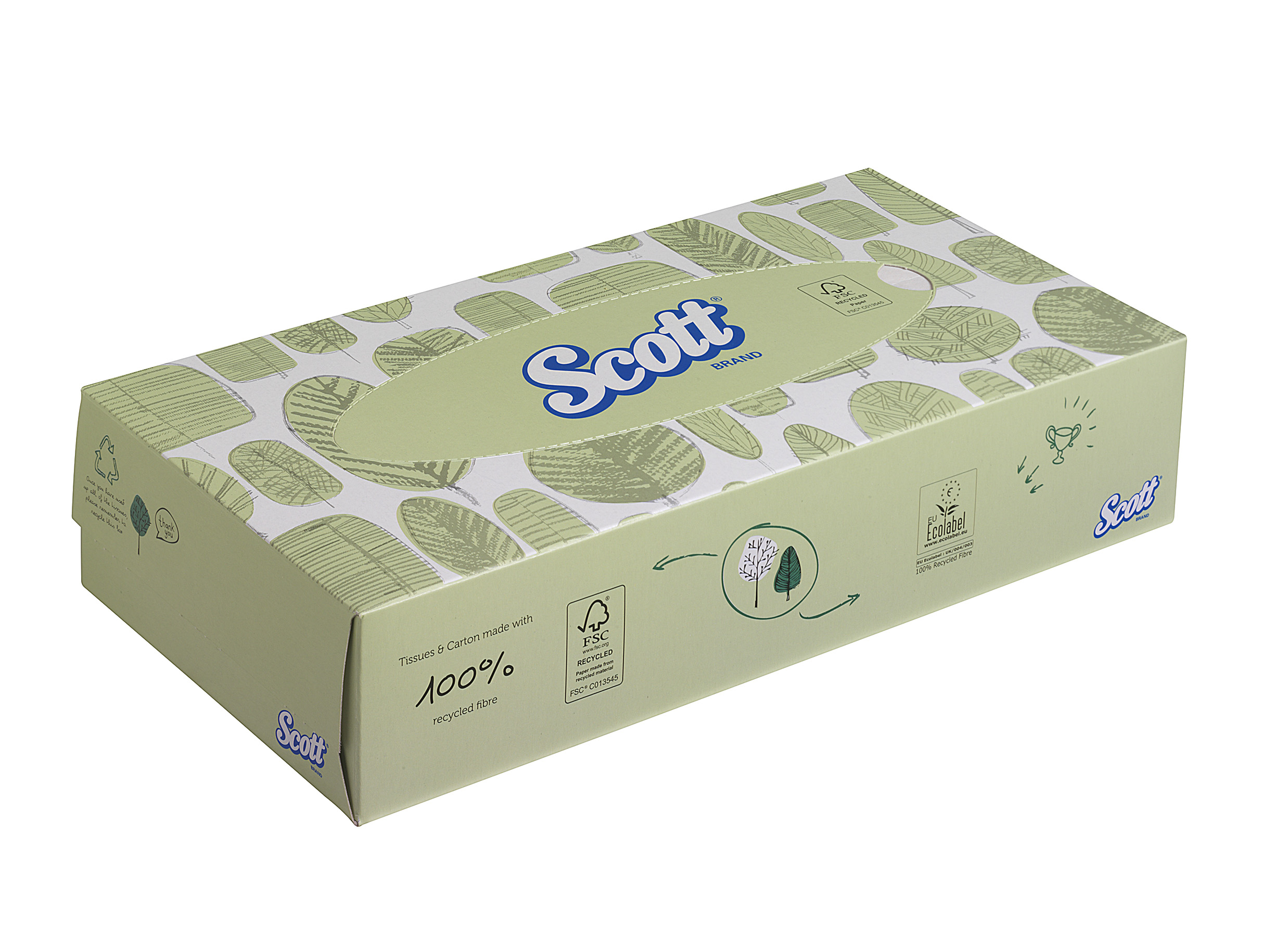 Papírové kapesníčky Scott | 21 x 100 kapesníčků