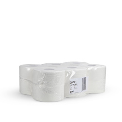 Toaletní papír TERSO MIDI JUMBO, karton | 12  rolí x 910 útržků