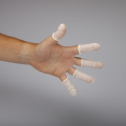 Prsty antistatické, nitril, barva bílá, vel.XL