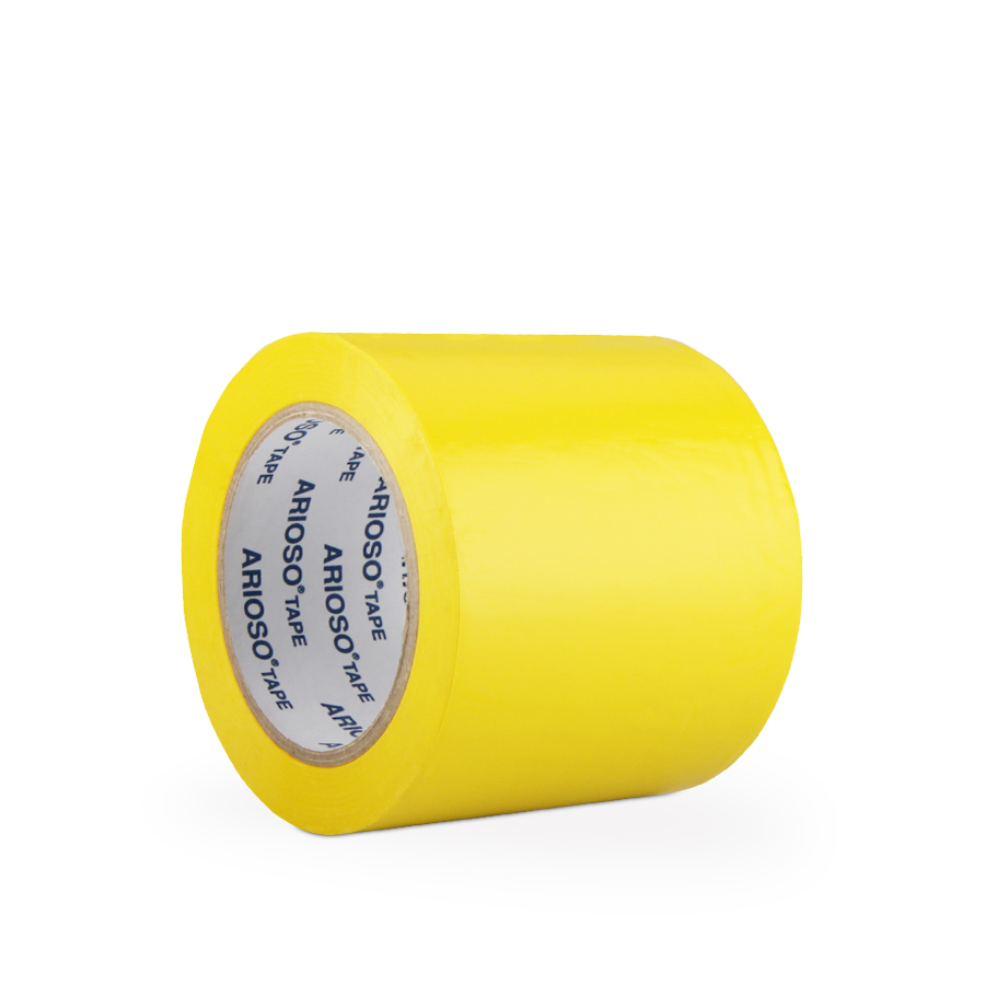 Páska ARIOSO TAPE 100 mm x 33 m, žlutá, vyznačovací