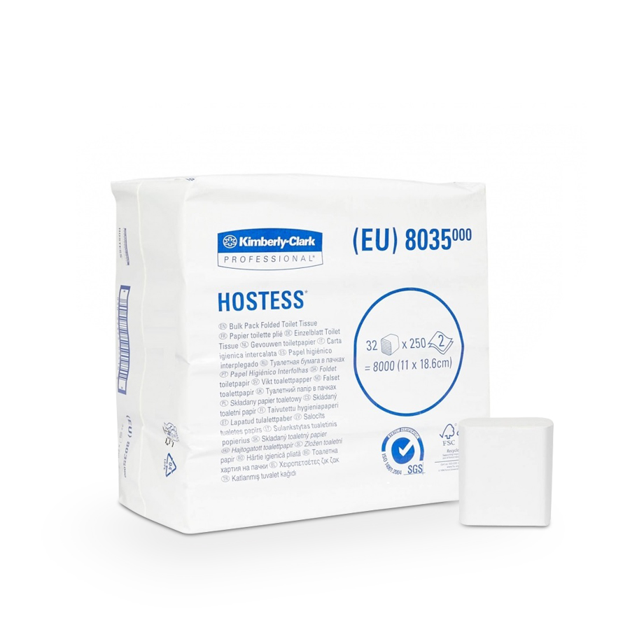 Toaletní papír Kimberly-Clark 8035 HOSTESS | 32 x 250 útržků