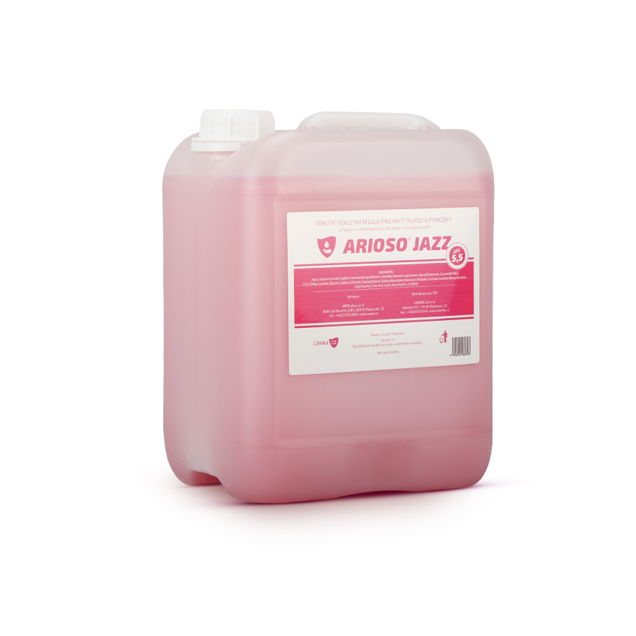 Mýdlo tekuté ARIOSO JAZZ, 5 l kanystr, růžové
