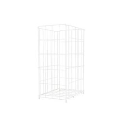 Drátěný odpadkový koš | 30 l, bílý komaxit