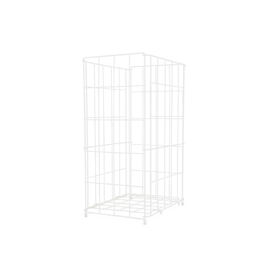 Drátěný odpadkový koš | 30 l, bílý komaxit