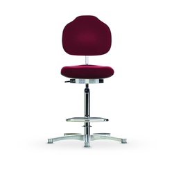 Židle CLASSIC WS 1611 ESD, polstrovaná, s kluzáky, vysoká